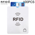 100pcs Aluminum Foil Anti Theft RFID Blocking Sleeve Passport Passbook Protector, Size: 13.5*10.5cm, RFID 100pcs