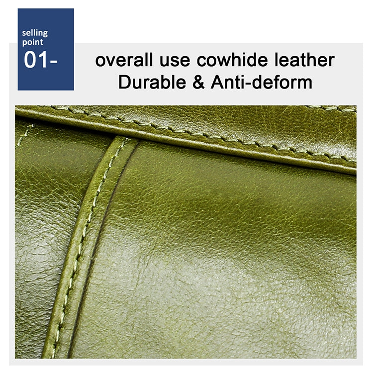 3520 Long Cowhide Leather Folding Anti-magnetic RFID Wallet for Ladies, with Card Slots, 3520 Green, 3520 Blue, 3520 Red, 3520 Yellowish-brown, 3520 Black, 3520 Coffee