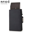 CH0727-1 RFID Carbon Fiber Zipper Multifunctional Card Package