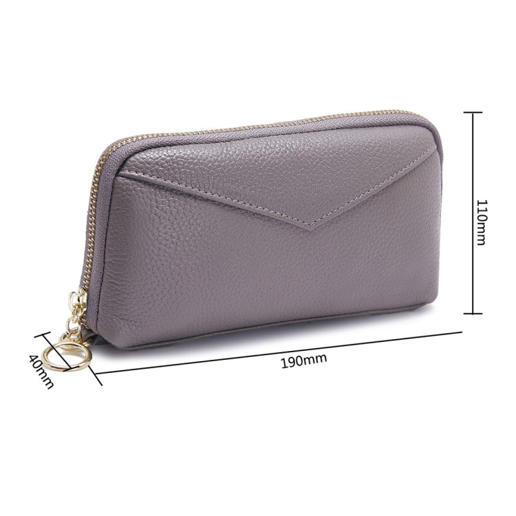 2-Folding Square Genuine Leather Handbag