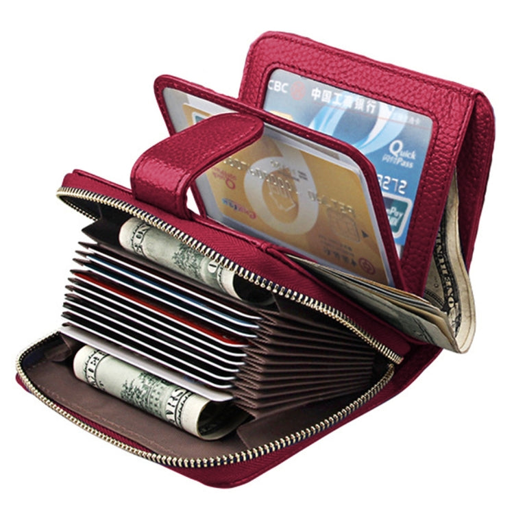 KB132 Female Style Full Grain Cow Leather Multifunctional RFID Wallet/ Card Bag/ Driving License Package