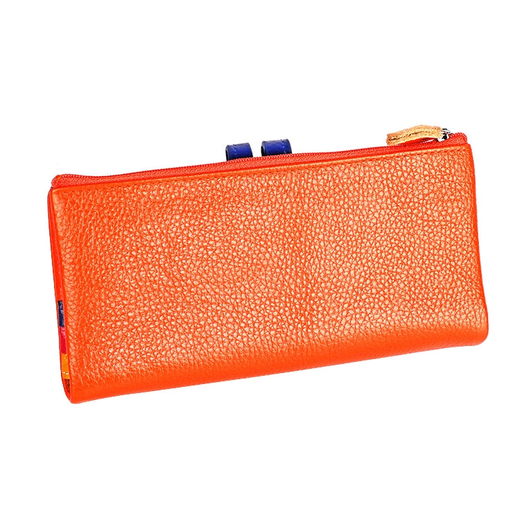 3572 Litchi Texture Leather Zipper Lady Wallet Large-capacity Purse