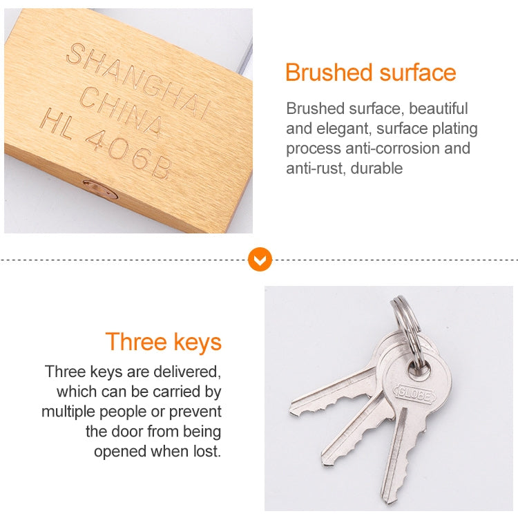 Copper Padlock Small Lock, Style: Long Lock Beam, 60mm Open, Long, 60mm Open