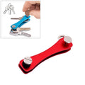 Portable Metal Key Storage Clip, (Red), (Black), (Orange), (Pink), (Green), (Grey)