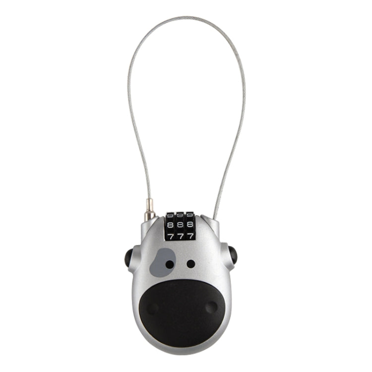 JASIT Portable Multifunction Cute Cow Travel Luggage Password Lock, Luggage Password Lock