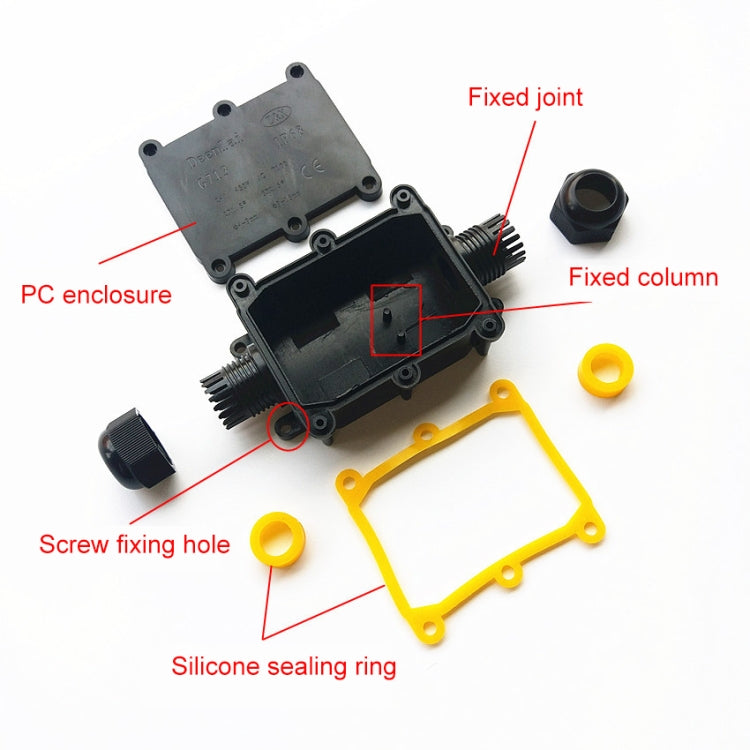 G713 IP68 Waterproof Two-way Junction Box for Protecting Circuit Board, G713-2P