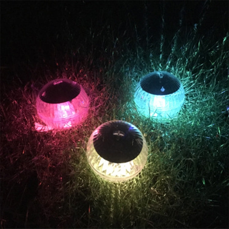 Solar Power Outdoor Pool Floating Ball Waterproof Light Garden Decoration Lamp, Floating Ball Warm Light, Floating Ball Colorful Light