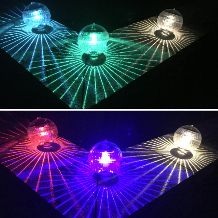 Solar Power Outdoor Pool Floating Ball Waterproof Light Garden Decoration Lamp, Floating Ball Warm Light, Floating Ball Colorful Light