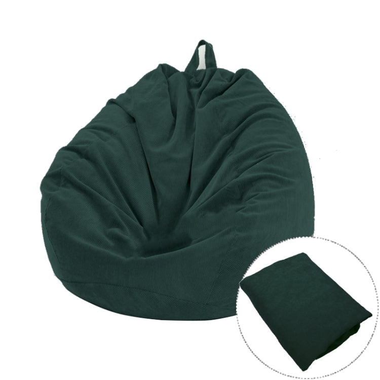 Corduroy Lazy Bean Bag Chair Sofa Cover, 70x80cm, 85x110cm, 100x120cm