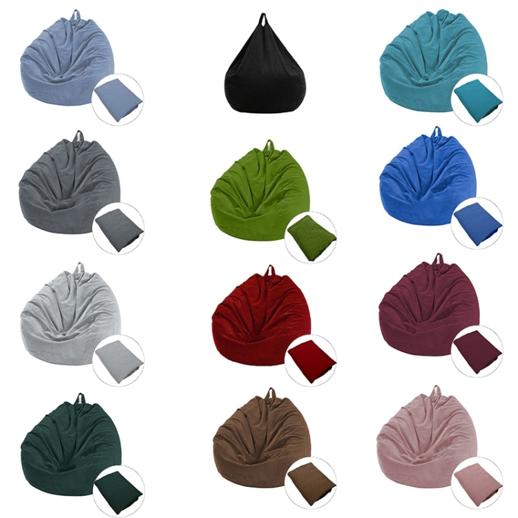 Corduroy Lazy Bean Bag Chair Sofa Cover, 70x80cm, 85x110cm, 100x120cm