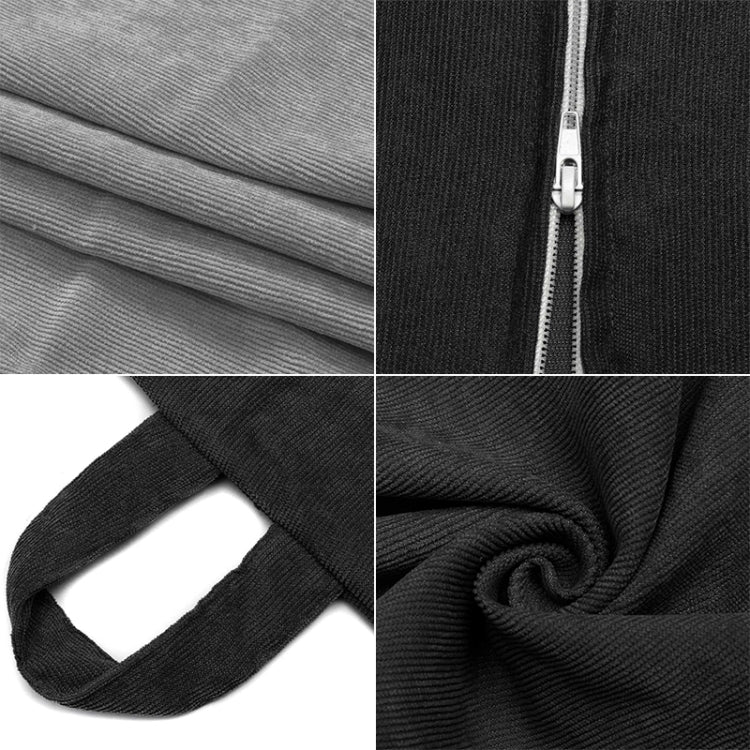 Corduroy Lazy Bean Bag Chair Sofa Cover, 70x80cm, 85x110cm, 100x120cm