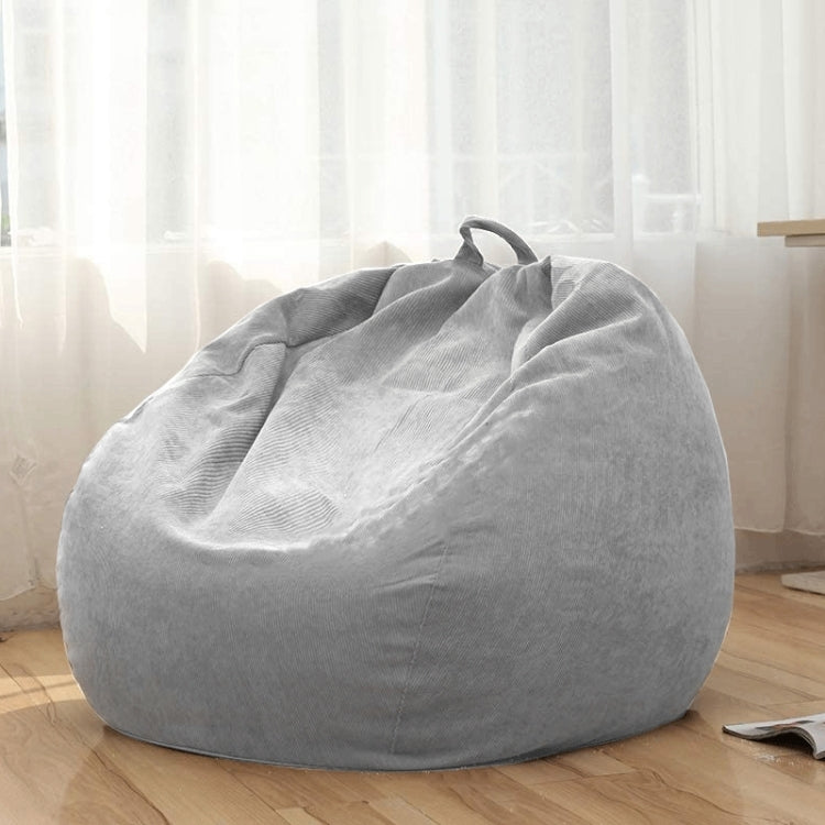 Corduroy Lazy Bean Bag Chair Sofa Cover, 70x80cm, 85x110cm, 100x120cm