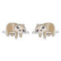 S925 Sterling Silver Cute Sloth Ear Studs Women Earrings, Cute Sloth