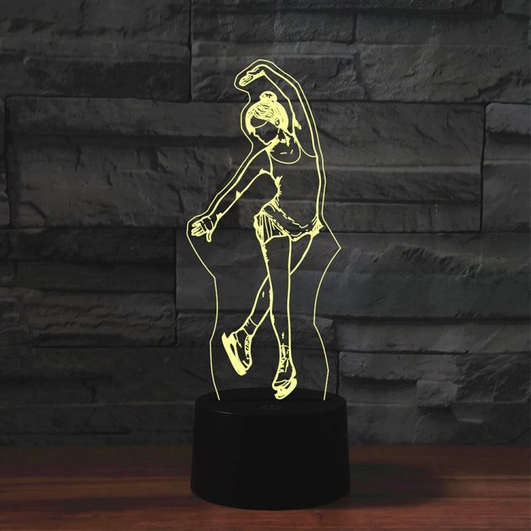 Black Base Creative 3D LED Decorative Night Light,16 Color Remote Control, locomotive 2, Wine Barrel, Cute Dog 6, Karate, Ice Skating 3, Motorcycle Stunt 1, Mushroom 2, Bull Terrier, Diamond Ring, Scepter, Saxophone