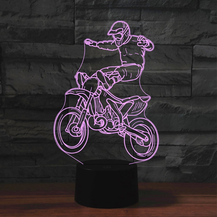 Black Base Creative 3D LED Decorative Night Light,16 Color Remote Control, locomotive 2, Wine Barrel, Cute Dog 6, Karate, Ice Skating 3, Motorcycle Stunt 1, Mushroom 2, Bull Terrier, Diamond Ring, Scepter, Saxophone