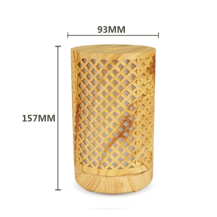 200ml Hollow-out Forest Pattern Wooden Essential Oil Aromatherapy Machine Ultrasonic Humidifier, AU Plug, USB, UK Plug, US Plug