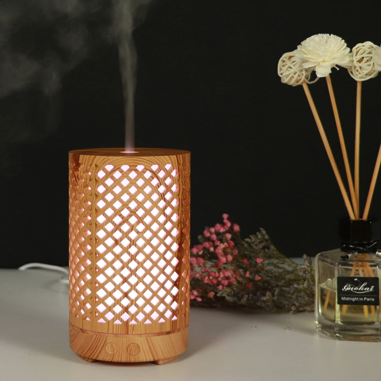 200ml Hollow-out Forest Pattern Wooden Essential Oil Aromatherapy Machine Ultrasonic Humidifier, AU Plug, USB, UK Plug, US Plug