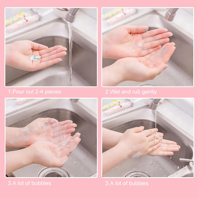 10pcs Disposable Portable Travel Tube Shape Boxed Confetti Soap Mini Soap Plate, Emoji Series, Animal Series, Succulent Series, Fruit Series, Words Series, Constellation Series, Cherry Blossom Series, Pig Baby Series