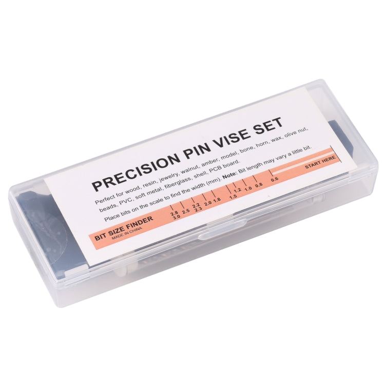 Precision Pin Vise Mini Twist Drill Bits Hand Drill Set, 8009, 8011