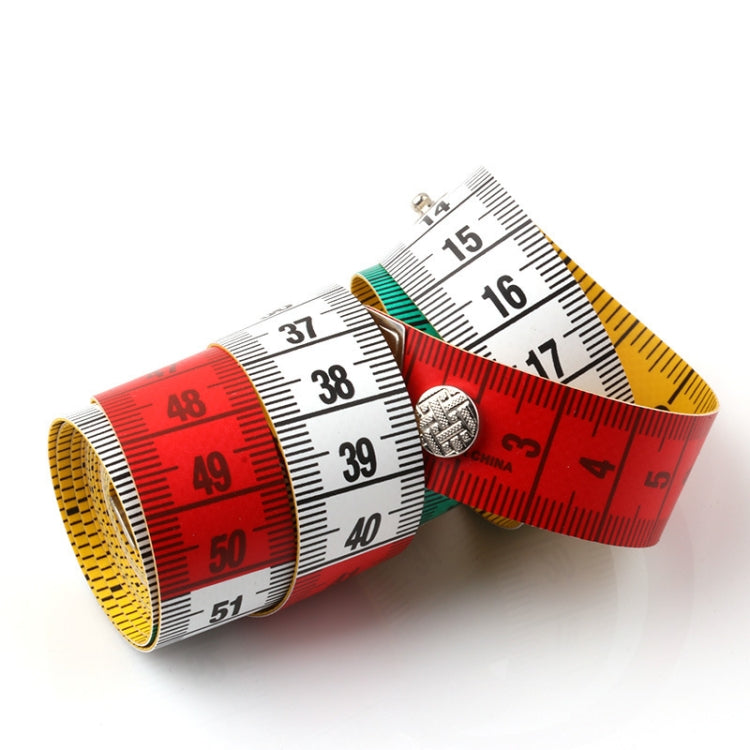 2 PCS 1.5m Button Measuring Tape Tool Measuring Clothes Waist Bust Measurement Sewing Tools