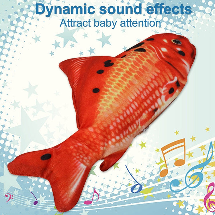 USB Charging Pet Simulation Fish Electric Cat Interactive Toy, Size：30cn, Size: 30cm (Black Grass Carp), Size: 30cm (Salmon), Size: 30cm (Yellow Carp), Size: 30cm (Silver Dragon Fish), Size: 30cm (Clownfish), Size: 30cm (Golden Dragon)                 ...