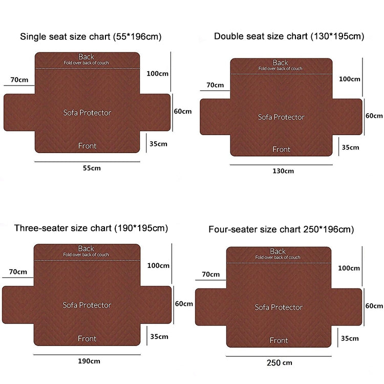 Double-sided Waterproof Pet Cushion Diamond Pattern Sofa Cover, 55x196cm, 130x196cm, 190x196cm, 250x196cm, Double-sided 55x196cm, Double-sided 130x196cm, Double-sided 190x196cm, Double-sided 250x196cm