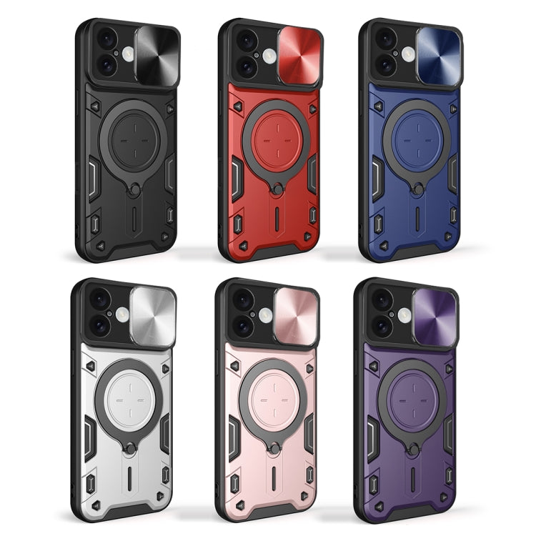 CD Texture Sliding Camshield Magnetic Holder Phone Case, For iPhone 16, For iPhone 15 Pro Max, For iPhone 15 Pro, For iPhone 15 Plus, For iPhone 15, For iPhone 14 Plus, For iPhone 14, For iPhone 14 Pro