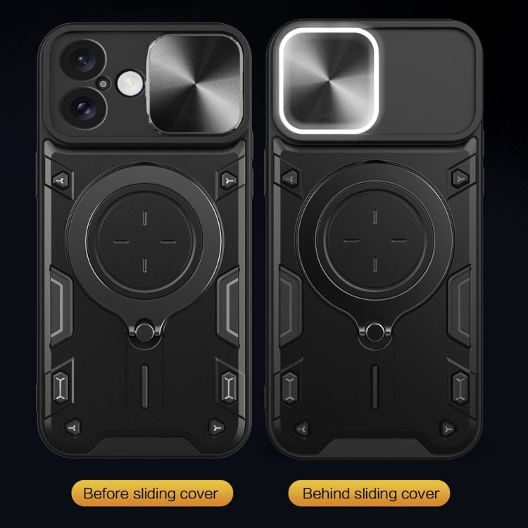 CD Texture Sliding Camshield Magnetic Holder Phone Case, For iPhone 16, For iPhone 15 Pro Max, For iPhone 15 Pro, For iPhone 15 Plus, For iPhone 15, For iPhone 14 Plus, For iPhone 14, For iPhone 14 Pro