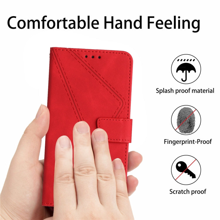 Stitching Embossed Leather Phone Case, For iPhone 16, For iPhone 15 Pro Max, For iPhone 15 Pro, For iPhone 15 Plus, For iPhone 15
