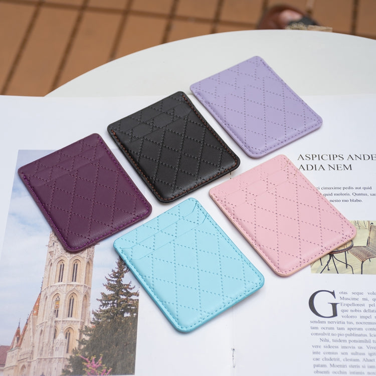 BFK11 Diamond Lattice Card Bag Mobile Phone Back Sticker