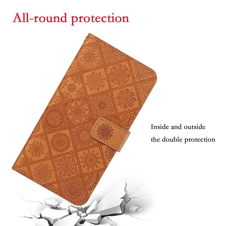 Ethnic Style Embossed Pattern Leather Phone Case, For iPhone 17e / 16e, For iPhone 16 Pro Max, For iPhone 16 Pro, For iPhone 16 Plus, For iPhone 16, For iPhone 15 Pro Max