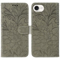Lace Flower Embossing Flip Leather Phone Case, For iPhone 17e / 16e, For iPhone 17 Pro Max, For iPhone 17 Pro, For iPhone 17, For iPhone Air, For iPhone 16 Pro Max, For iPhone 16 Pro, For iPhone 16 Plus