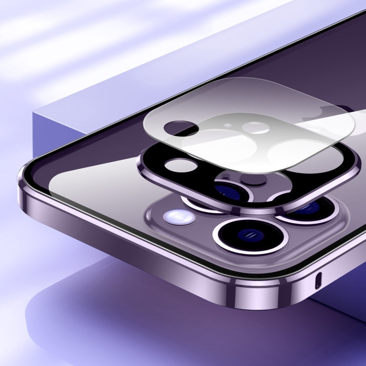 Magnetic Double-buckle HD Tempered Glass Phone Case, For iPhone 11 Pro