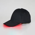 LED Luminous Baseball Cap Male Outdoor Fluorescent Sunhat, Style: Battery, Black Hat Red Light, Black Hat Orange Light, Black  Hat Yellow Light, Black Hat Green Light, Black Hat Pink Light, White Hat Red Light, White Hat Orange Light                   ...