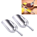 2 PCS Stainless Steel Multifunctional Shovel Aluminum Alloy Ice Shovel Food Tea Shovel Tea Spoon, S, M, L, XL
