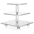 YX063 3 Tier Acrylic Square Cupcake Stand, YX063