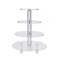 YX064 4 Tier Acrylic Circular Cupcake Stand, YX064