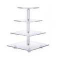 YX065 4 Tier Acrylic Square Cupcake Stand, YX065