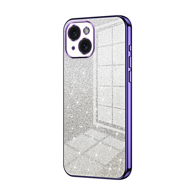 Gradient Glitter Powder Electroplated Phone Case, For iPhone 15, For iPhone 14 Plus, For iPhone 14, For iPhone 14 Pro, For iPhone 14 Pro Max, For iPhone SE 2022 / 2020 / 8 / 7