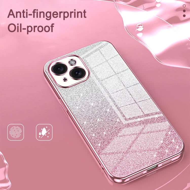 Gradient Glitter Powder Electroplated Phone Case, For iPhone 13 Pro Max, For iPhone 13 Pro, For iPhone 13, For iPhone 12, For iPhone 12 Pro Max, For iPhone 12 Pro