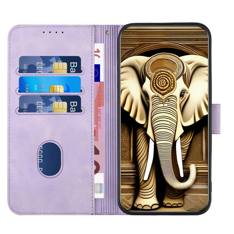 YX0060 Elephant Head Embossed Phone Leather Case with Lanyard, For iPhone 16 Pro, For iPhone 16 Plus, For iPhone 16, For iPhone 15 Pro Max, For iPhone 15 Pro, For iPhone 15 Plus