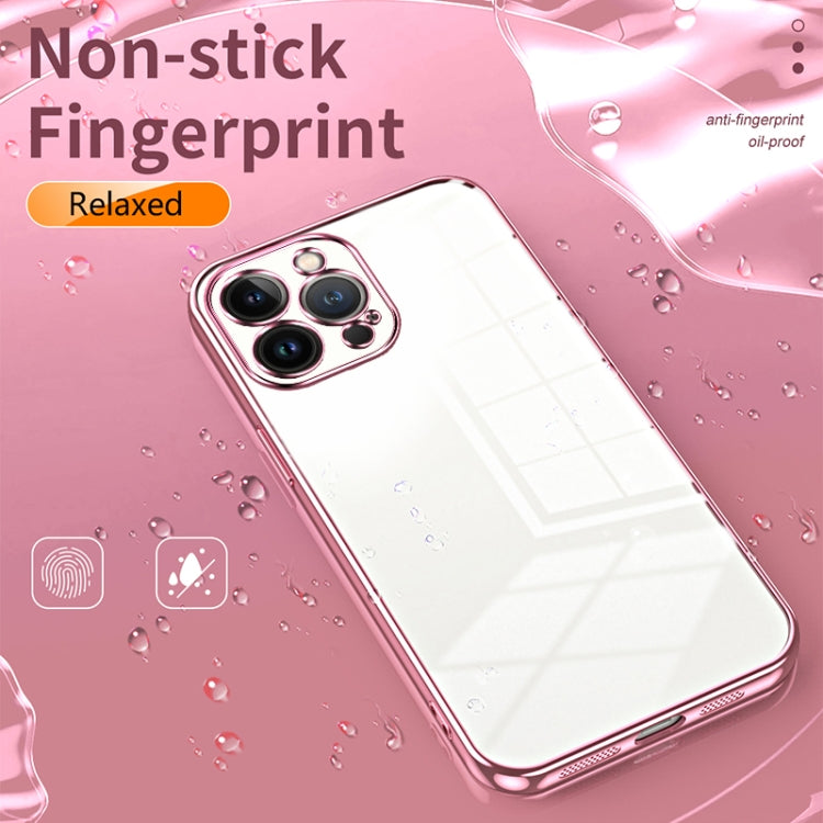 Transparent Plating Fine Hole Phone Case, For iPhone 13 Pro Max, For iPhone 13 Pro, For iPhone 13, For iPhone 12, For iPhone 12 Pro Max, For iPhone 12 Pro