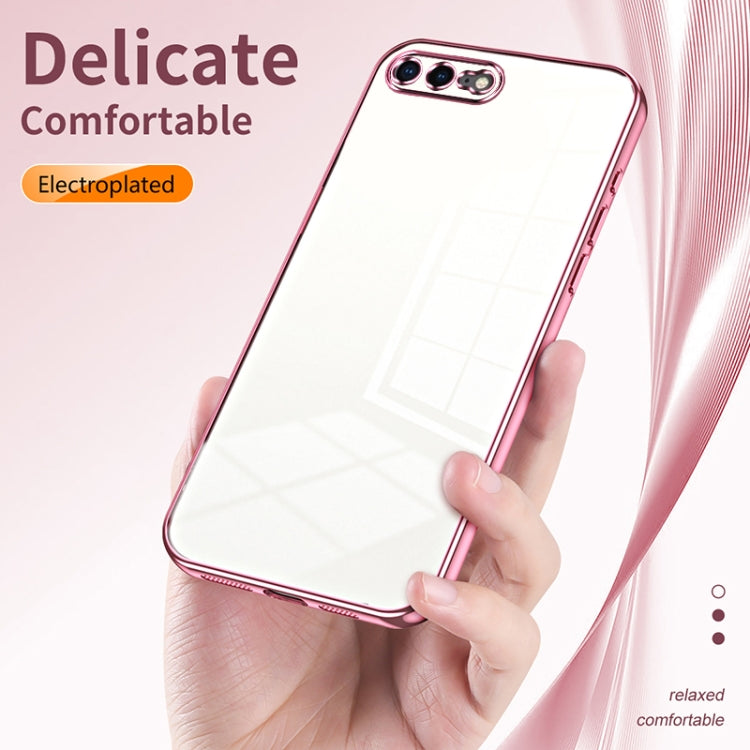 Transparent Plating Fine Hole Phone Case, For iPhone 8 Plus / 7 Plus