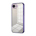Transparent Plating Fine Hole Phone Case, For iPhone 17e / 16e, For iPhone 17 Pro Max, For iPhone 17 Pro, For iPhone 17, For iPhone Air, For iPhone 16 Pro Max
