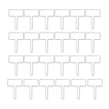 24pcs / Box Acrylic Plant Label Nameplate Potted Plant Sign Holder, Plant Label Nameplate