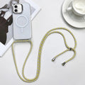 MagSafe Magnetic PC + TPU Phone Case with Lanyard, For iPhone 16, For iPhone 15 Pro Max, For iPhone 15 Pro, For iPhone 15 Plus
