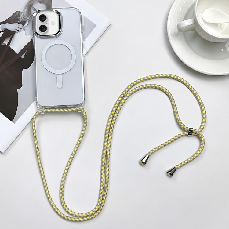MagSafe Magnetic PC + TPU Phone Case with Lanyard, For iPhone 16, For iPhone 15 Pro Max, For iPhone 15 Pro, For iPhone 15 Plus