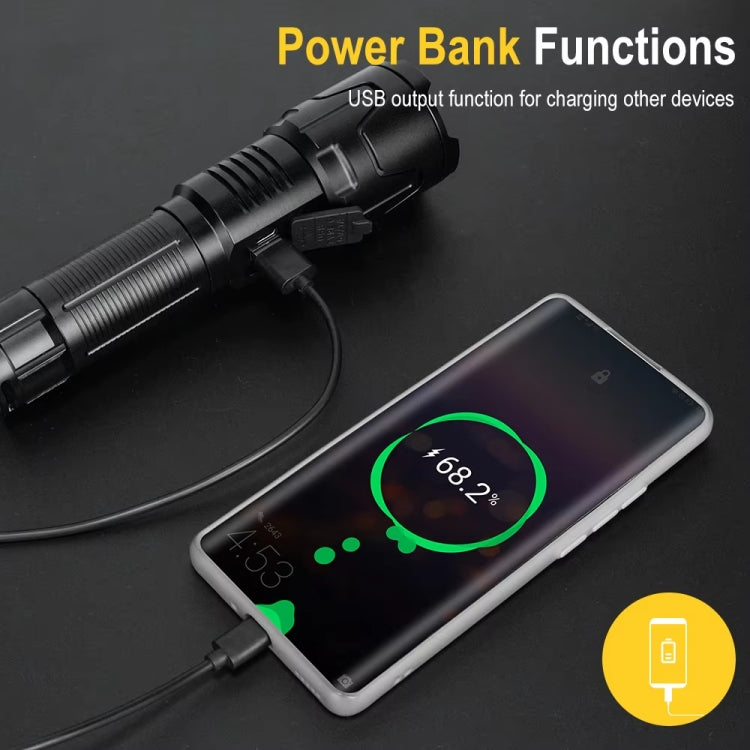 S2301 30W White Laser Wick 1000LM Telescopic Zoom LED Flashlight, S2301