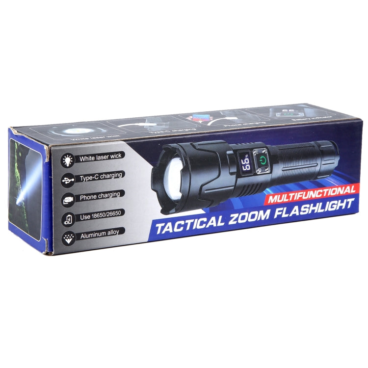 S2301 30W White Laser Wick 1000LM Telescopic Zoom LED Flashlight, S2301