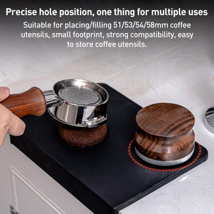 Silicone Coffee Pad Press Tool Espresso Tamper Mat, Roud Pad, Corner Pad